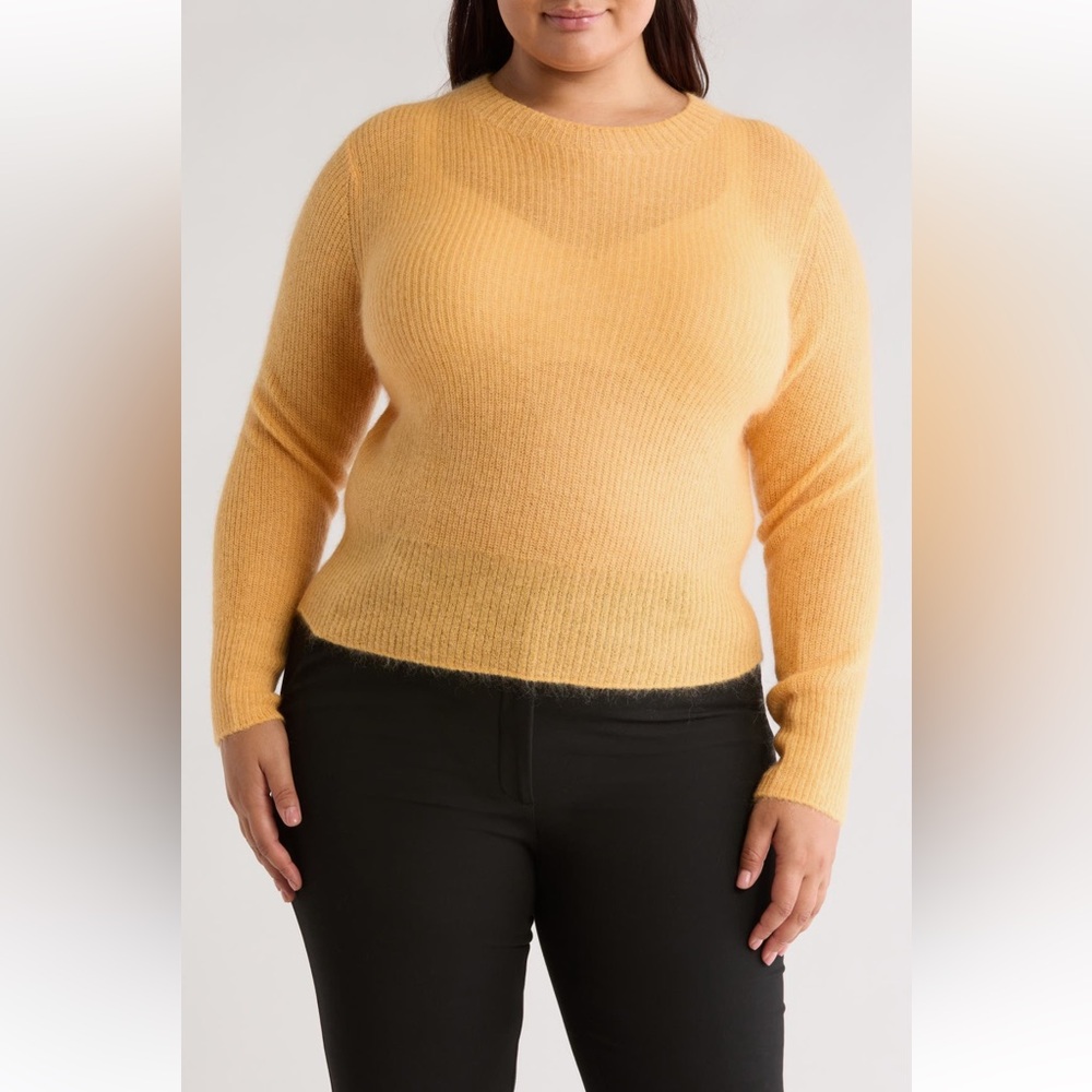 Vince plus size MOHAIR lightweight sweater